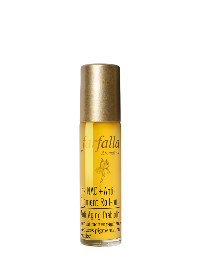 Farfalla Iris NAD+ Anti-Pigment Roll-on, Anti-Aging Prebiotic 10 ml