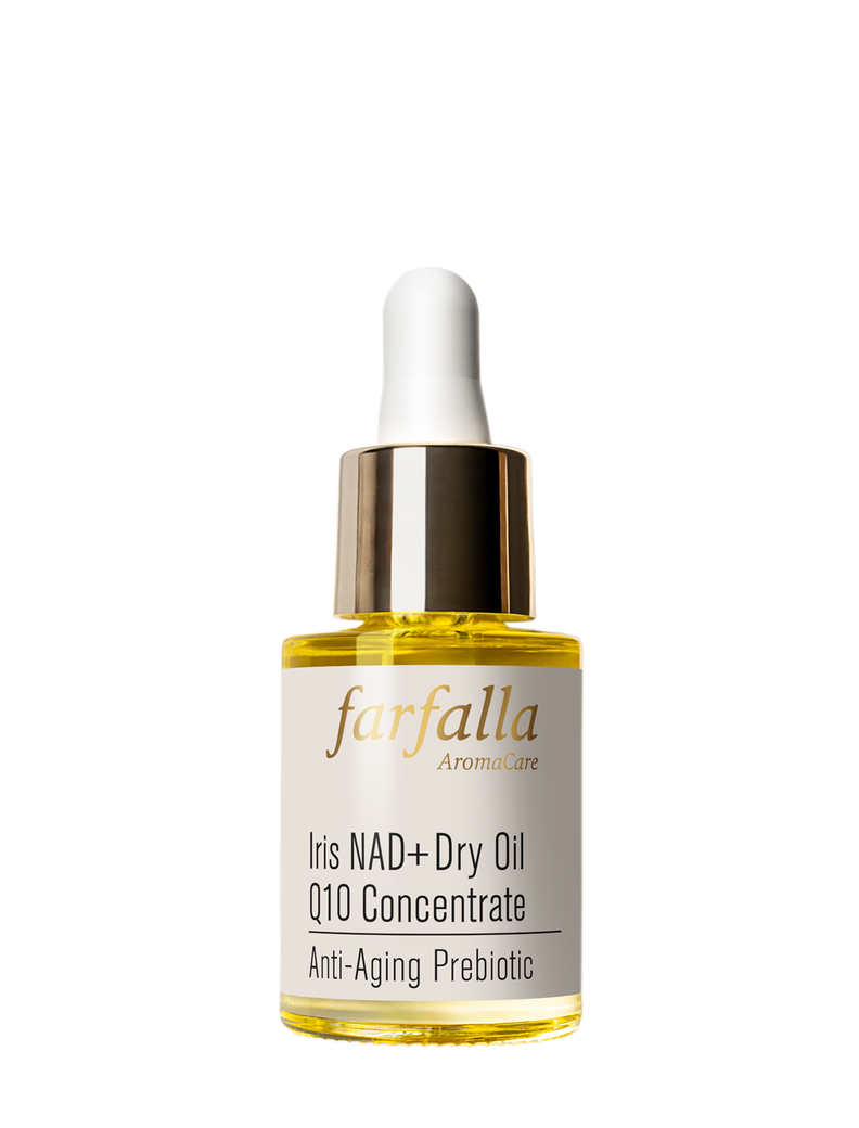 Farfalla Iris NAD+ Dry Oil Q10 Concentrate, Anti-Aging Prebiotic 15 ml