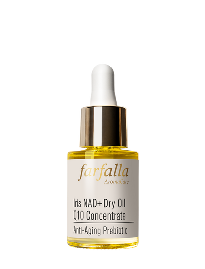 Farfalla Iris NAD+ Dry Oil Q10 Concentrate, Anti-Aging Prebiotic 15 ml