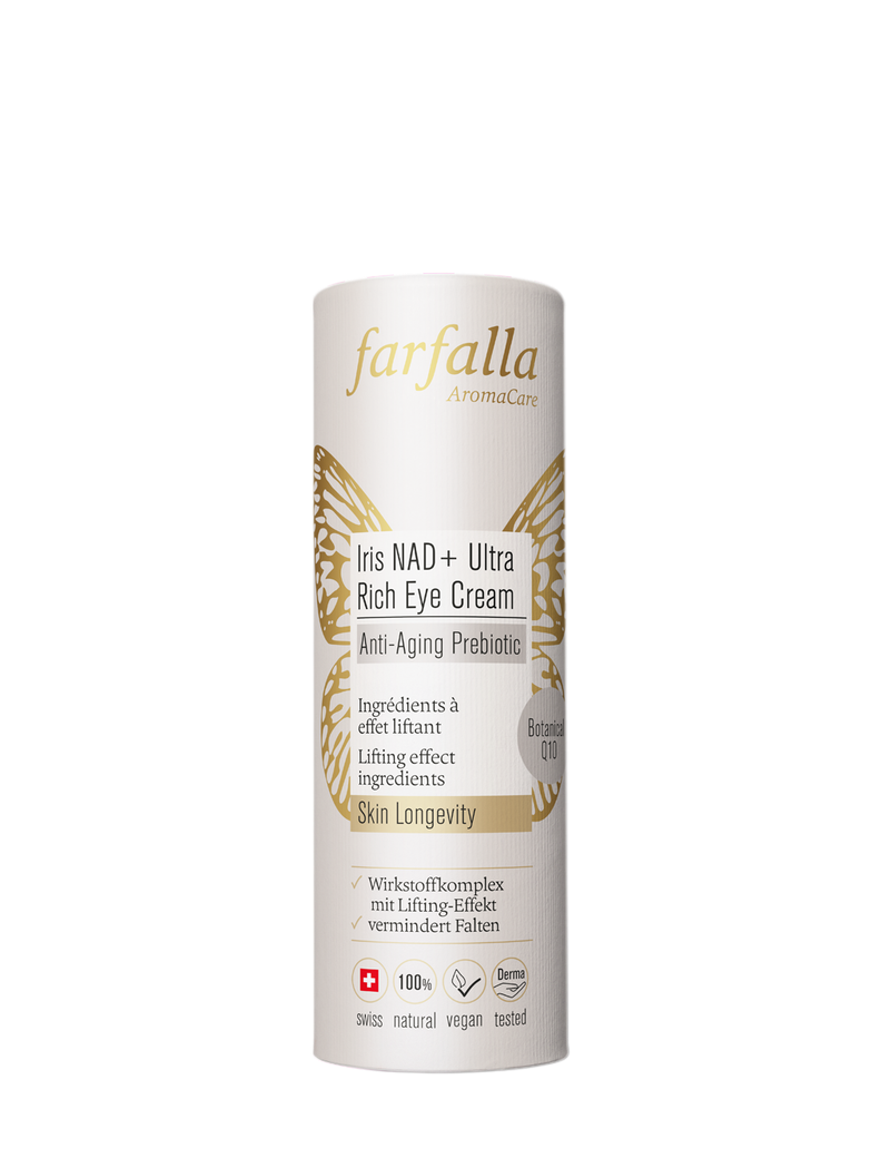 Farfalla Iris NAD+ Ultra Rich Eye Cream, Anti-Aging Prebiotic 15 ml
