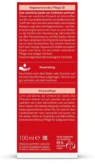 Weleda - Granatapfel Regenerierendes Pflege-Öl, 100 ml