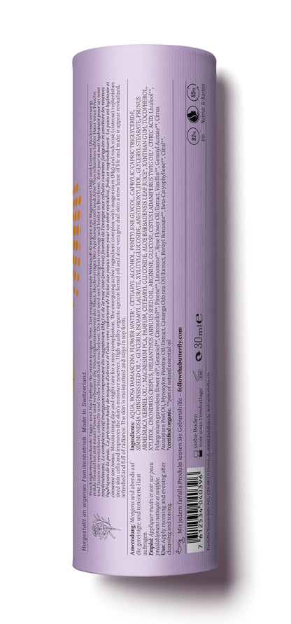 Rockrose Mg+ Energizing Face Cream, Hydro Skinergy, 30ml - Rückansicht