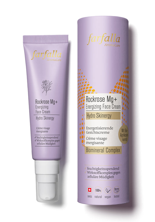 Rockrose Mg+ Energizing Face Cream, Hydro Skinergy, 30ml - Kombiansicht