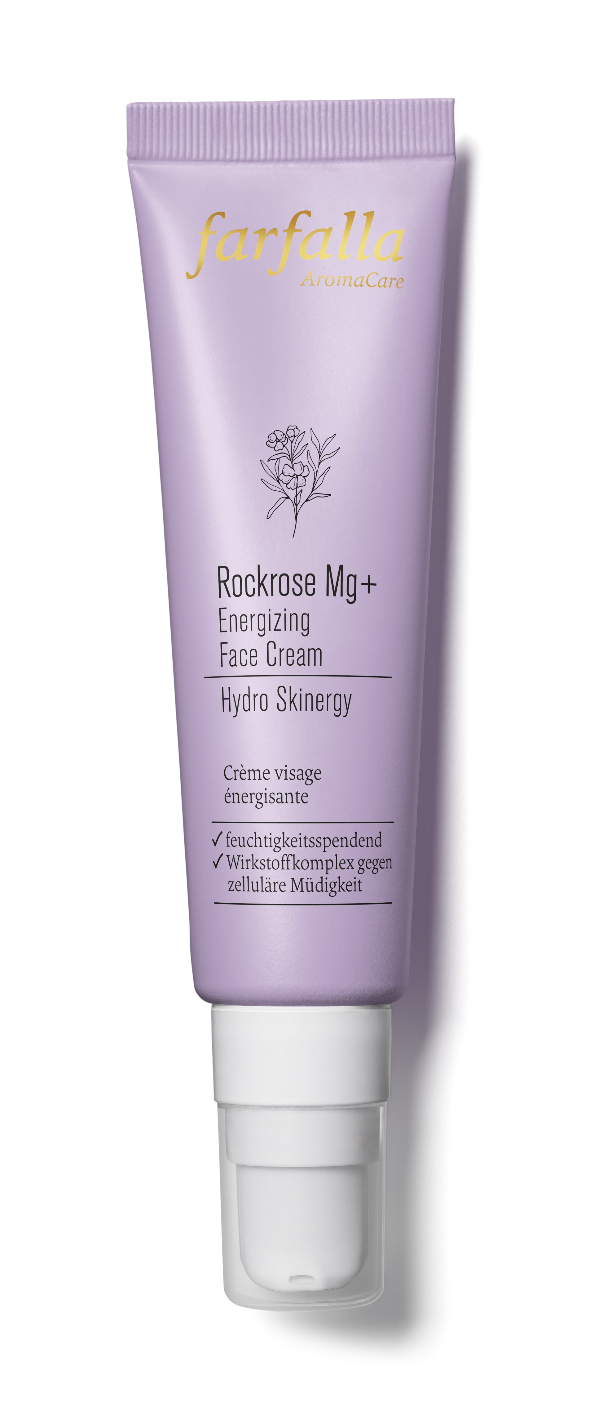 Rockrose Mg+ Energizing Face Cream, Hydro Skinergy, 30ml - Tube