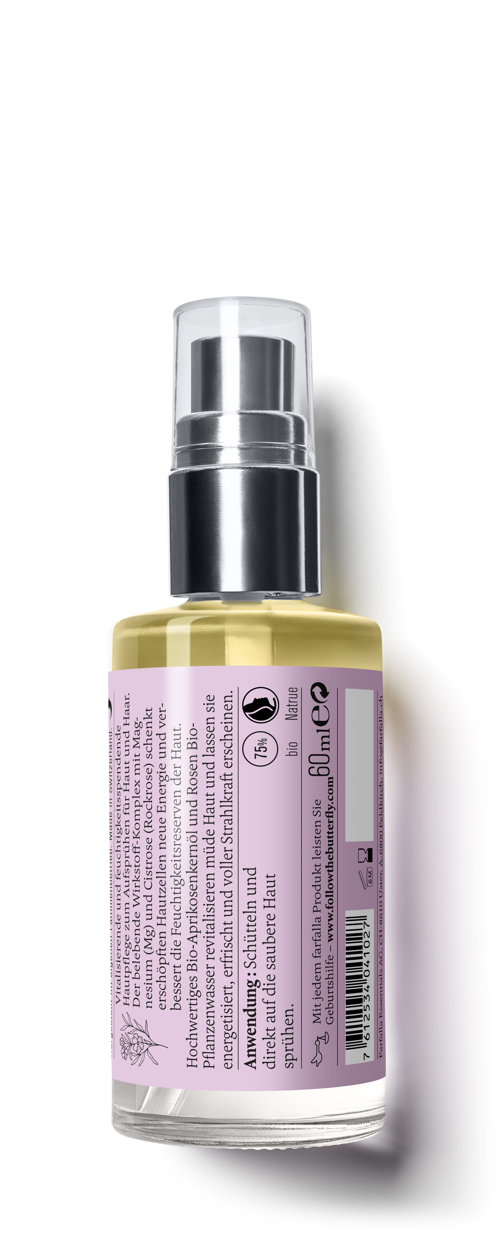 Rockrose Mg+ Hydrobooster 4in1, Hydro Skinergy, 60ml - Rückansicht