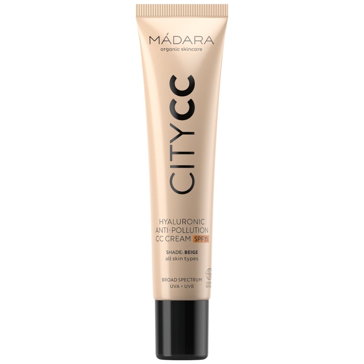 Madara CITY CC Anti-Pollution Hyaluron Creme mit LSF 15, beige, 40 ml - Madara