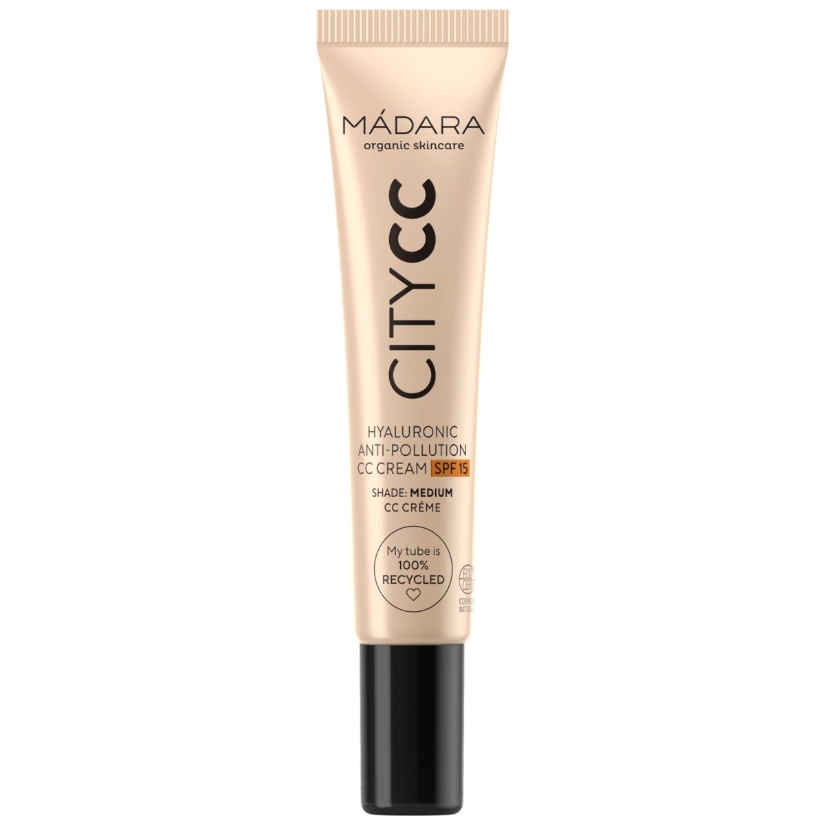Madara CITY CC Anti-Pollution Hyaluron Creme mit LSF 15, medium, 15 ml - Madara