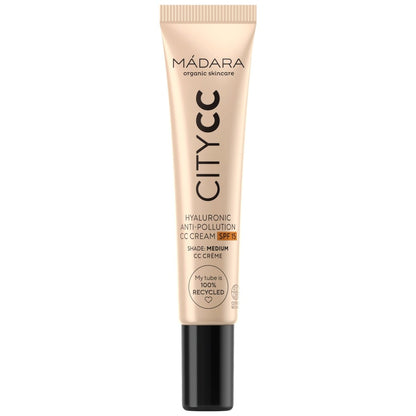 Madara CITY CC Anti-Pollution Hyaluron Creme mit LSF 15, medium, 15 ml - Madara