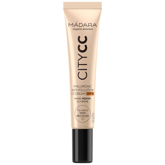 Madara CITY CC Anti-Pollution Hyaluron Creme mit LSF 15, medium, 15 ml - Madara