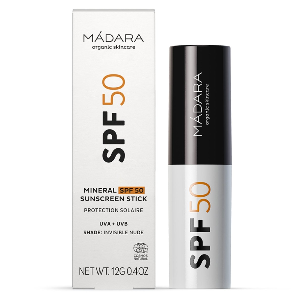 Madara Mineralischer Sonnenschutz-Stick LSF50, 12 g - Madara