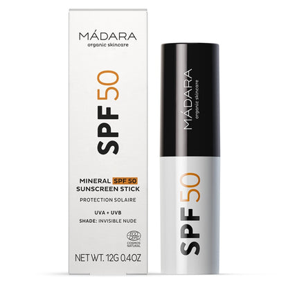 Madara Mineralischer Sonnenschutz-Stick LSF50, 12 g - Madara