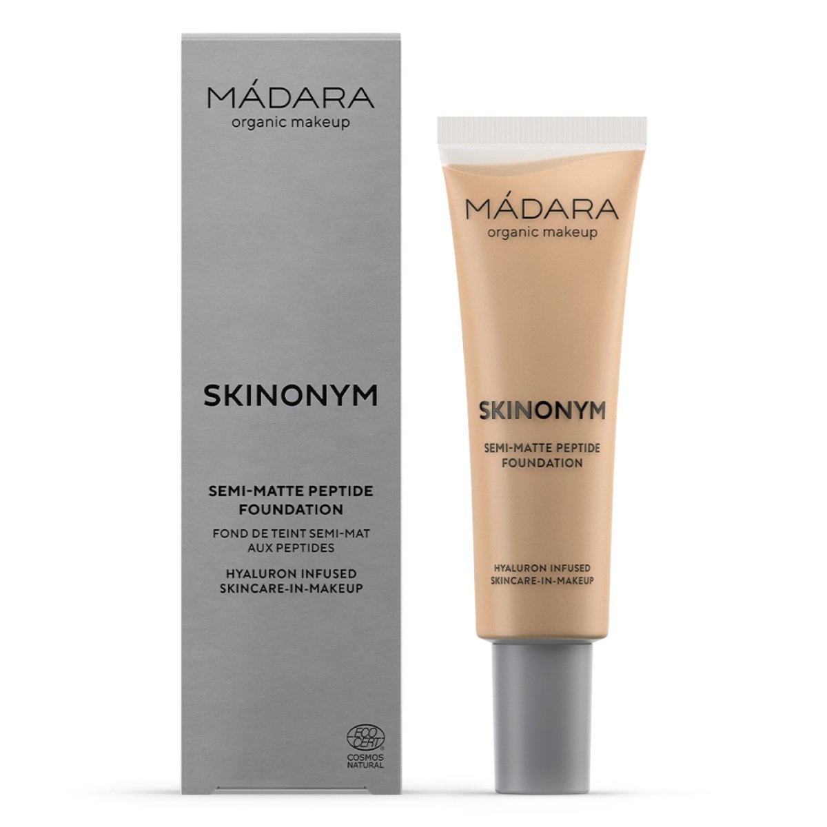 Madara SKINONYM Semi-Matte Peptide Foundation, 40 SAND, 30 ml - Madara