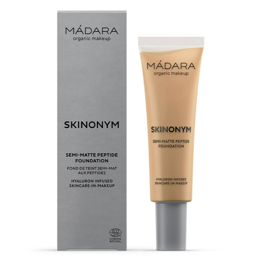 Madara SKINONYM Semi-Matte Peptide Foundation, 50 GOLDEN SAND, 30 ml - Madara
