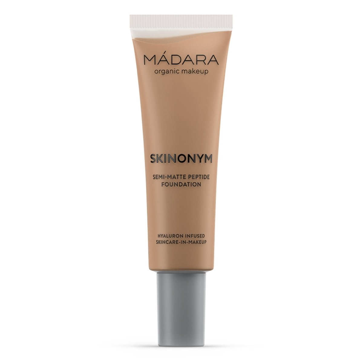 Madara SKINONYM Semi-Matte Peptide Foundation, 65 WARM TAN, 30 ml - Madara