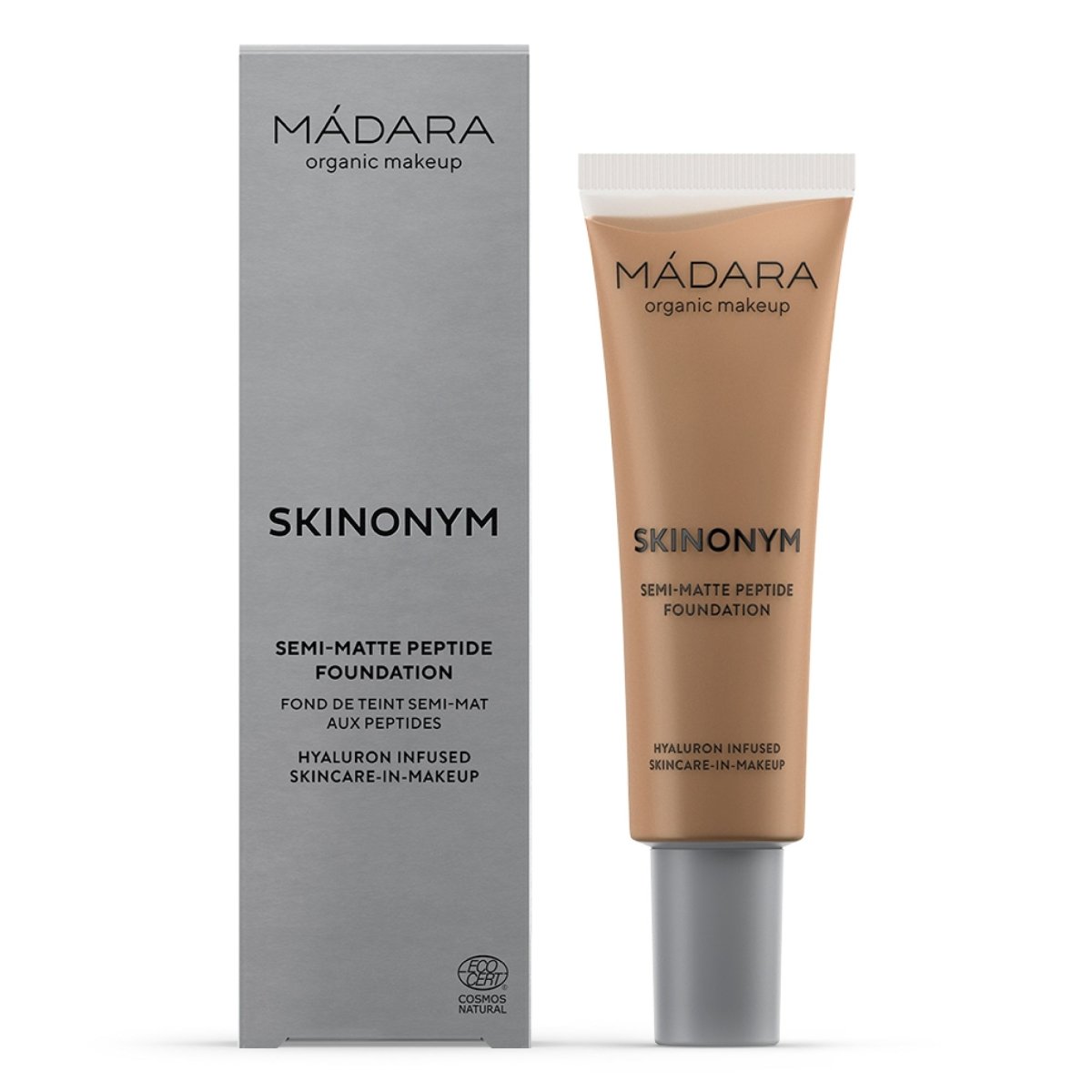 Madara SKINONYM Semi-Matte Peptide Foundation, 70 CARAMEL, 30 ml - Madara