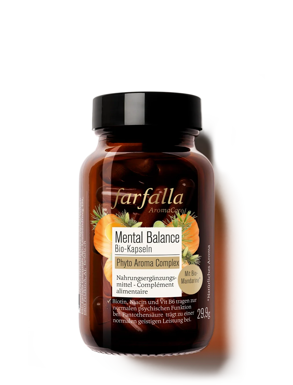 Farfalla – Mental Balance Bio-Kapseln, Phyto Aroma Complex, 60 Stk.