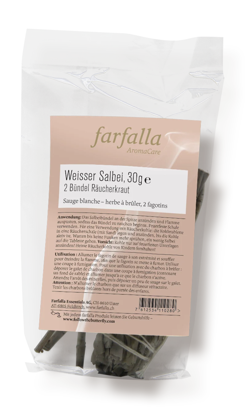 Farfalla – Weisser Salbei Bündel, 30 g (2 x 15 g)