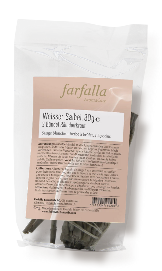 Farfalla – Weisser Salbei Bündel, 30 g (2 x 15 g)