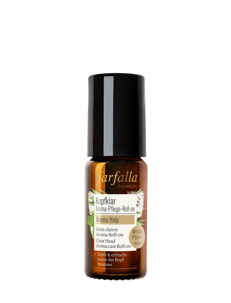 Farfalla – Kopfklar Aroma-Pflege-Roll-on, Aroma Help, 10 ml