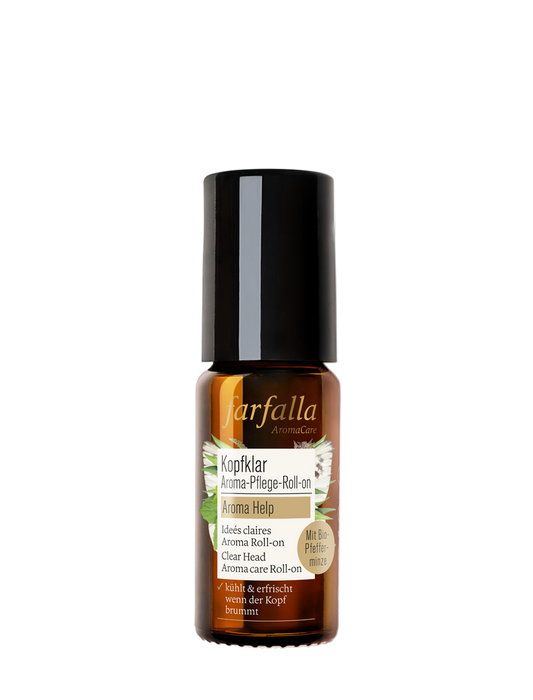 Farfalla – Kopfklar Aroma-Pflege-Roll-on, Aroma Help, 10 ml