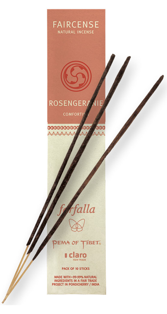 Farfalla Rosengeranie / Comforting, Faircense Räucherstäbchen