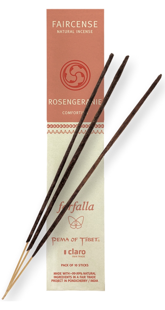 Farfalla Rosengeranie / Comforting, Faircense Räucherstäbchen