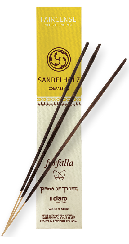 Farfalla Sandelholz / Compassion, Faircense Räucherstäbchen