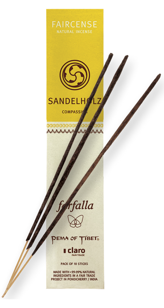 Farfalla Sandelholz / Compassion, Faircense Räucherstäbchen