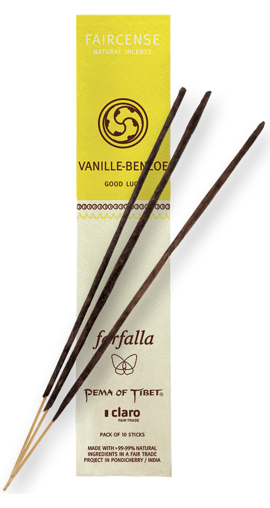 Farfalla Vanille/Benzoe / Good Luck, Faircense Räucherstäbchen