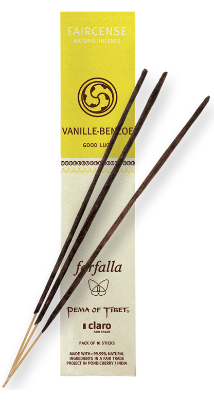 Farfalla Vanille/Benzoe / Good Luck, Faircense Räucherstäbchen
