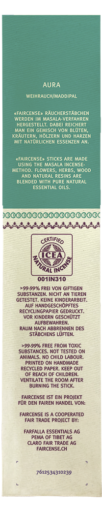 Farfalla Weihrauch / Aura, Faircense Räucherstäbchen