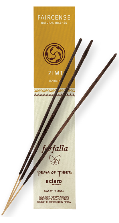 Farfalla Zimt / Warming, Faircense Räucherstäbchen