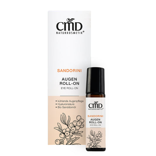 CMD Sandorini Augen Roll-On 10 ml mit Hyaluronsäure-Komplex - die Naturcosmetic