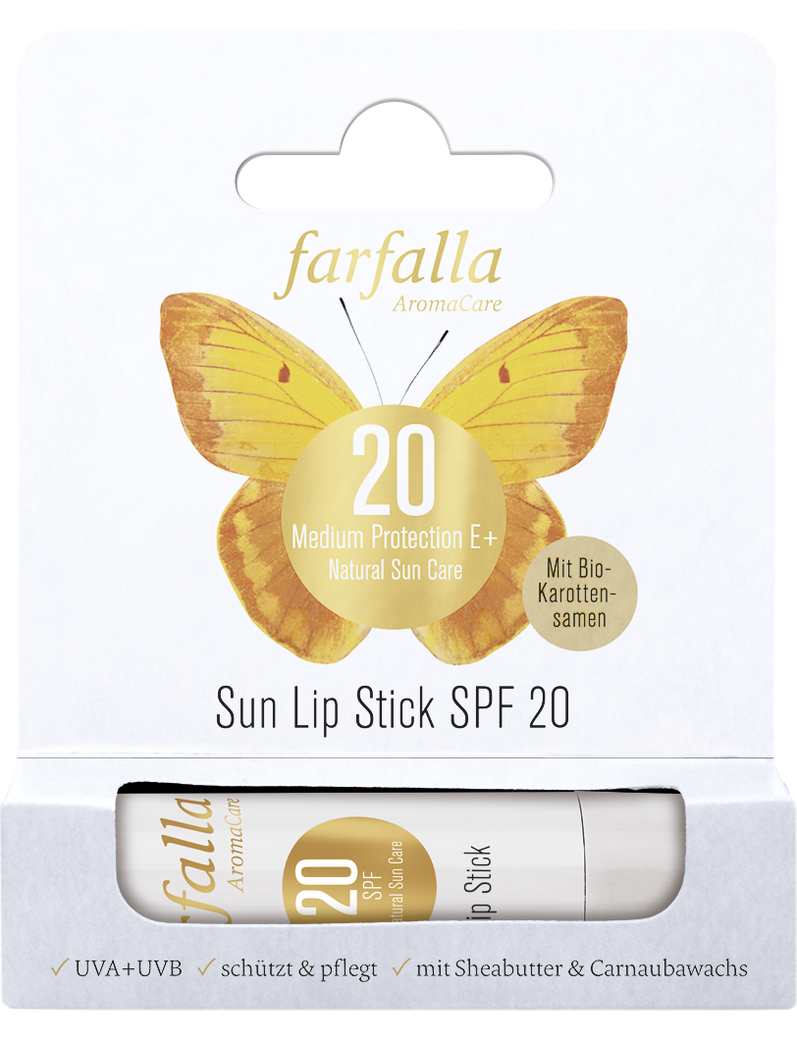 Farfalla Medium Protection E+ Sun Lip Stick SPF 20, 4,6 g