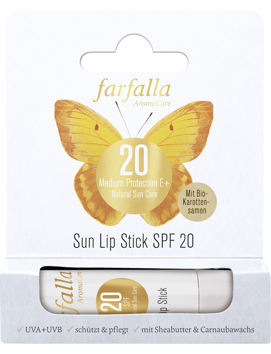 Farfalla Medium Protection E+ Sun Lip Stick SPF 20, 4,6 g