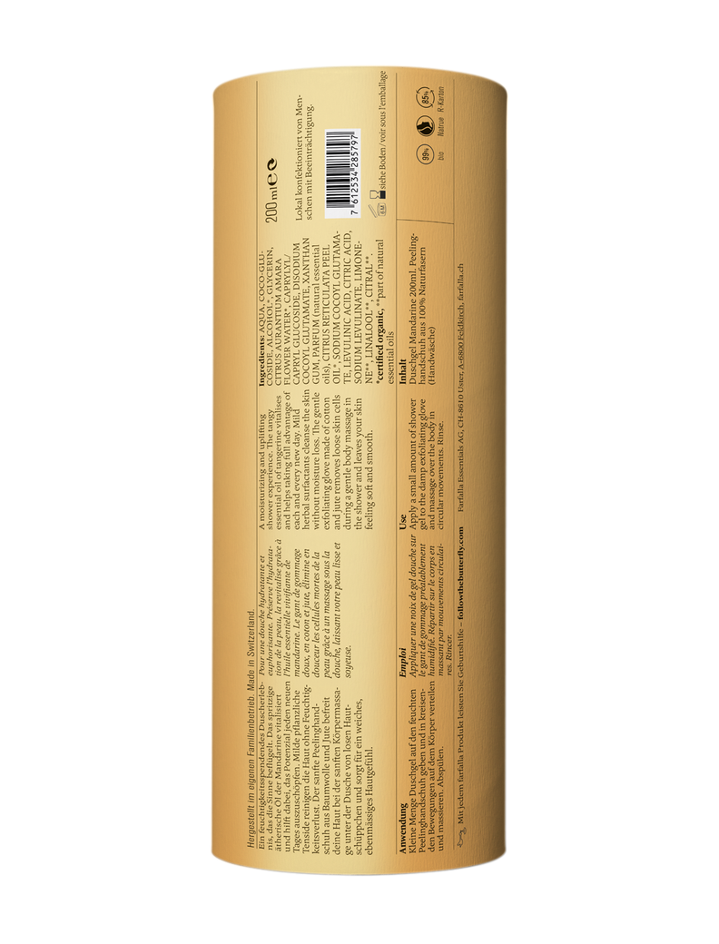 Farfalla Mandarine Duschpeeling-Set 200 ml