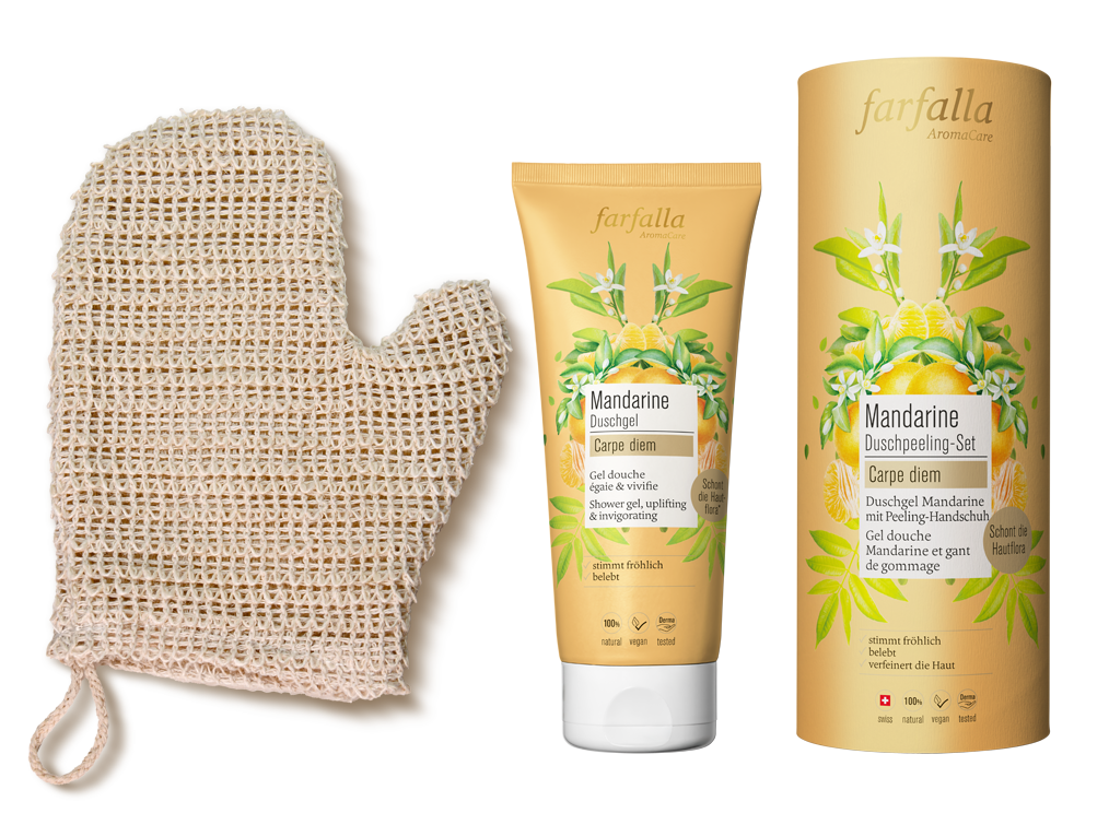Farfalla Mandarine Duschpeeling-Set 200 ml