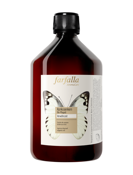 Farfalla – Aprikosenkern Bio-Pflegeöl, Verwöhnzeit, 500 ml