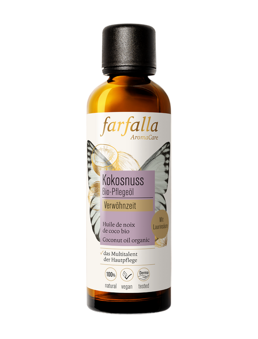 Farfalla – Kokosnuss Bio-Pflegeöl, Verwöhnzeit, 75 ml