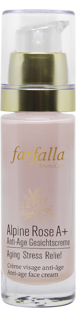 Farfalla Alpine Rose A+ Anti-Age Gesichtscreme, Aging Stress Relief, 30ml
