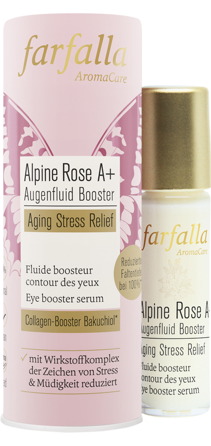 Farfalla Alpine Rose A+ Augenfluid Booster, Aging Stress Relief, 10ml