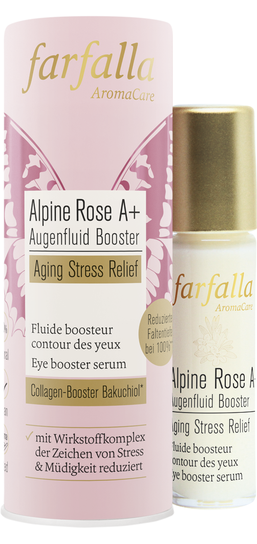 Farfalla Alpine Rose A+ Augenfluid Booster, Aging Stress Relief, 10ml