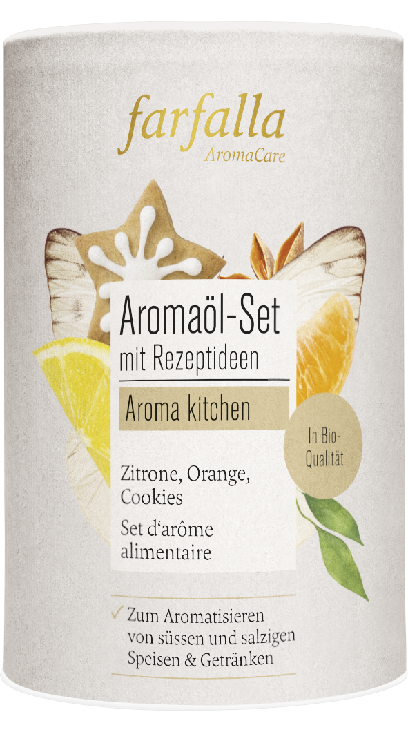 Farfalla Aromaöl-Set mit Rezeptideen