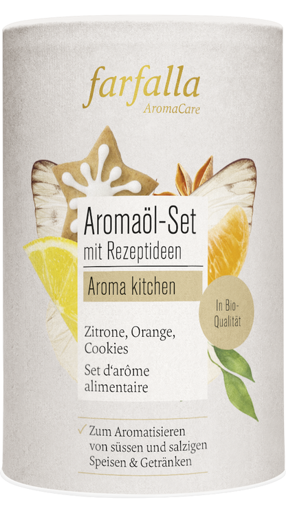 Farfalla Aromaöl-Set mit Rezeptideen
