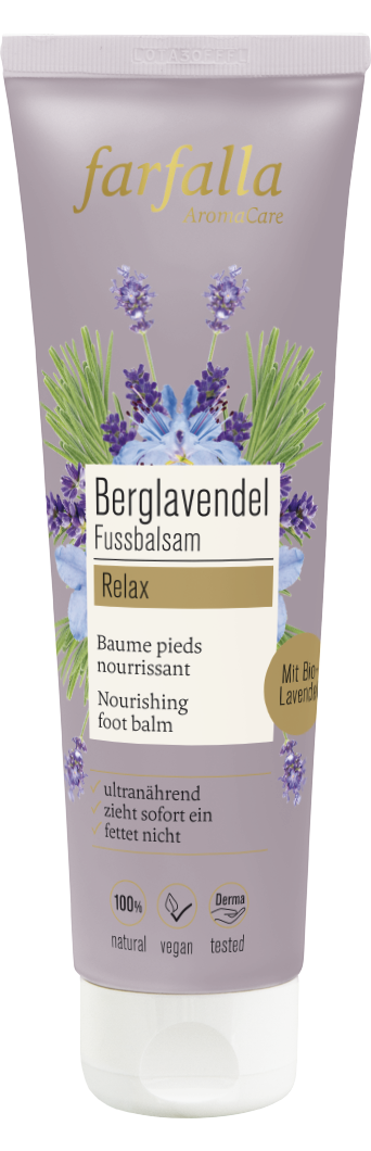 Farfalla Berglavendel Relax, Fussbalsam, 75ml
