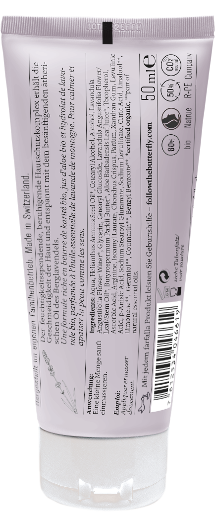Farfalla Berglavendel Relax, Schön entspannt Handcreme, 50ml