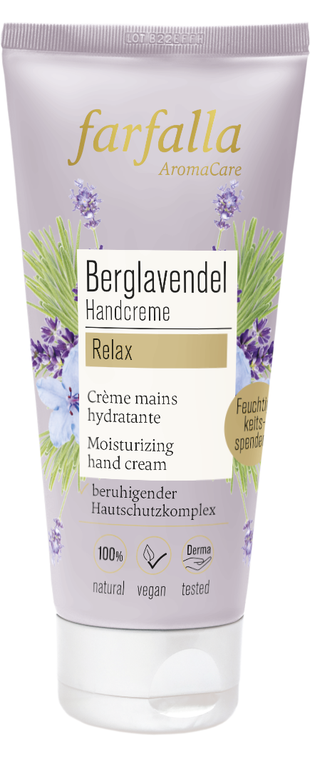 Farfalla Berglavendel Relax, Schön entspannt Handcreme, 50ml
