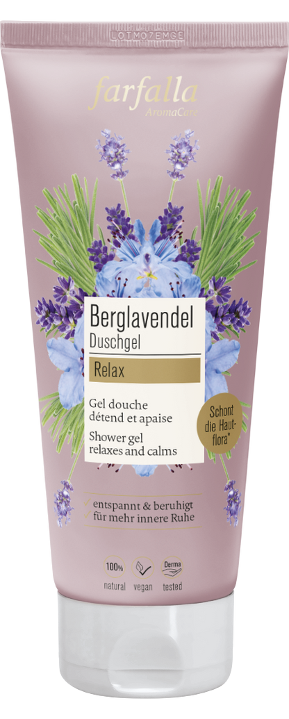 Farfalla Berglavendel Relax, Duschgel, 200ml