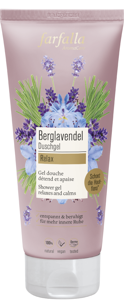 Farfalla Berglavendel Relax, Duschgel, 200ml