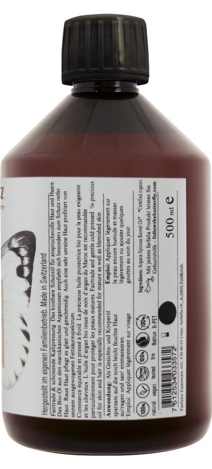 Farfalla – Argan, Bio-Pflegeöl, regenerierend, 500 ml
